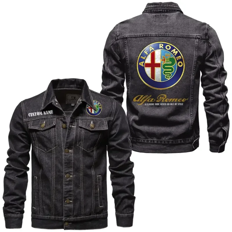 Vintage Ride Denim Jacket, Street Spirit Denim Jacket CAR190 - Black