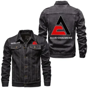 Vintage Tractor Denim Jacket, Durable Denim Road Spirit CAR190 - Black
