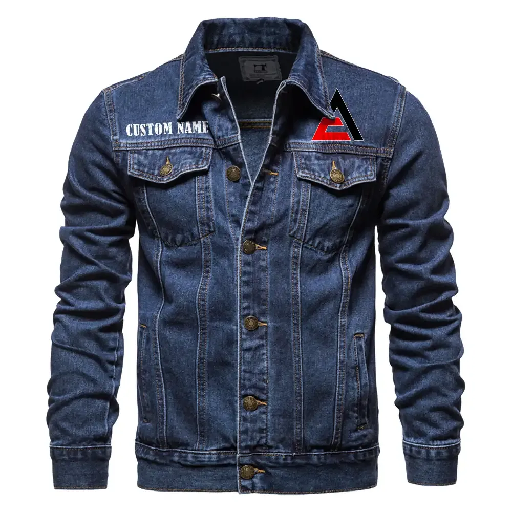 Vintage Tractor Denim Jacket, Denim Jacket Built Tough CAR190 - Dark Blue
