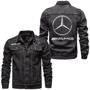 Racing Edition Car Denim Jacket, Garage Life Denim Jacket CAR190 - Black