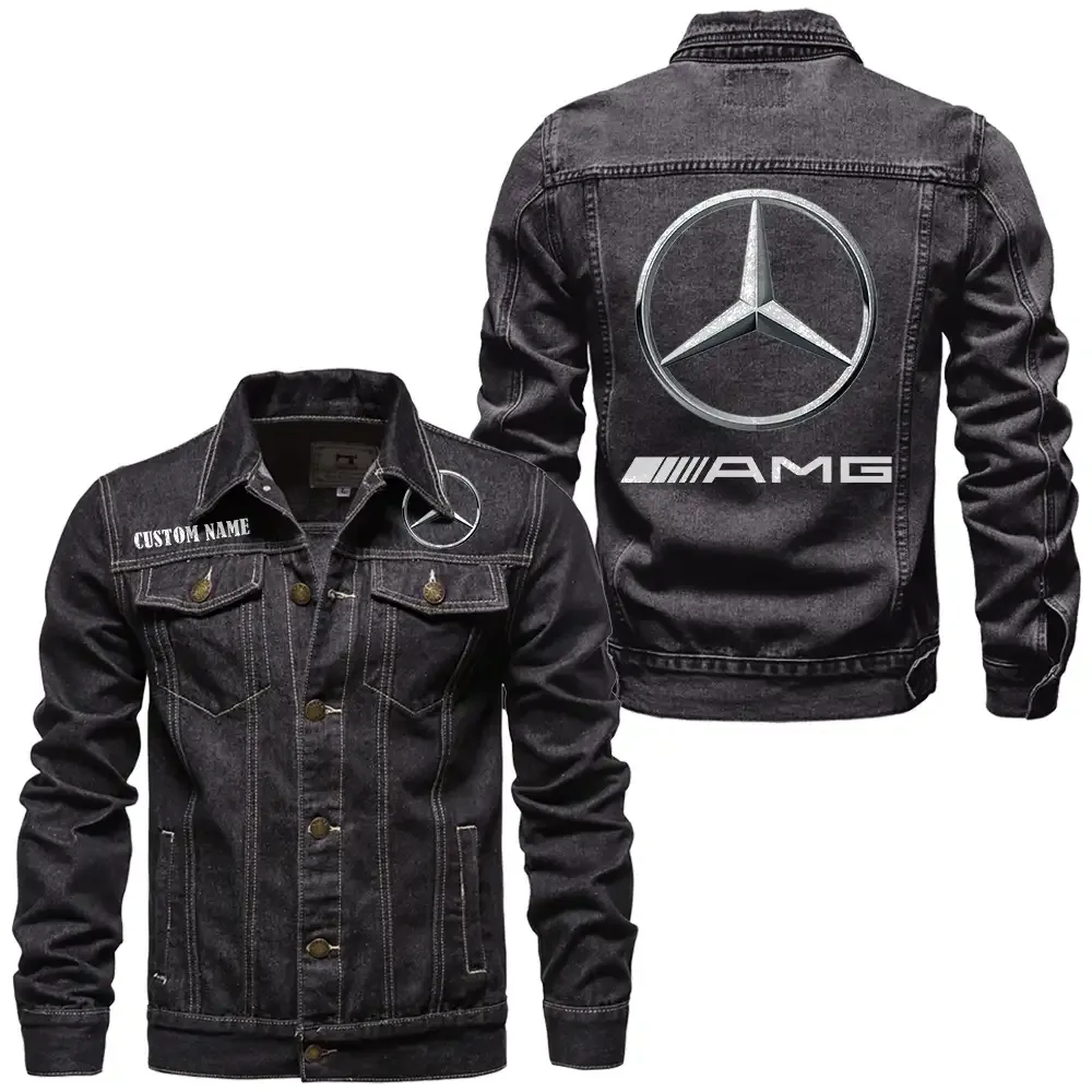 Racing Edition Car Denim Jacket, Garage Life Denim Jacket CAR190 - Black