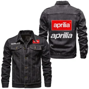 Racing Bike Denim Jacket, Auto-Inspired Denim Look CAR190 - Black