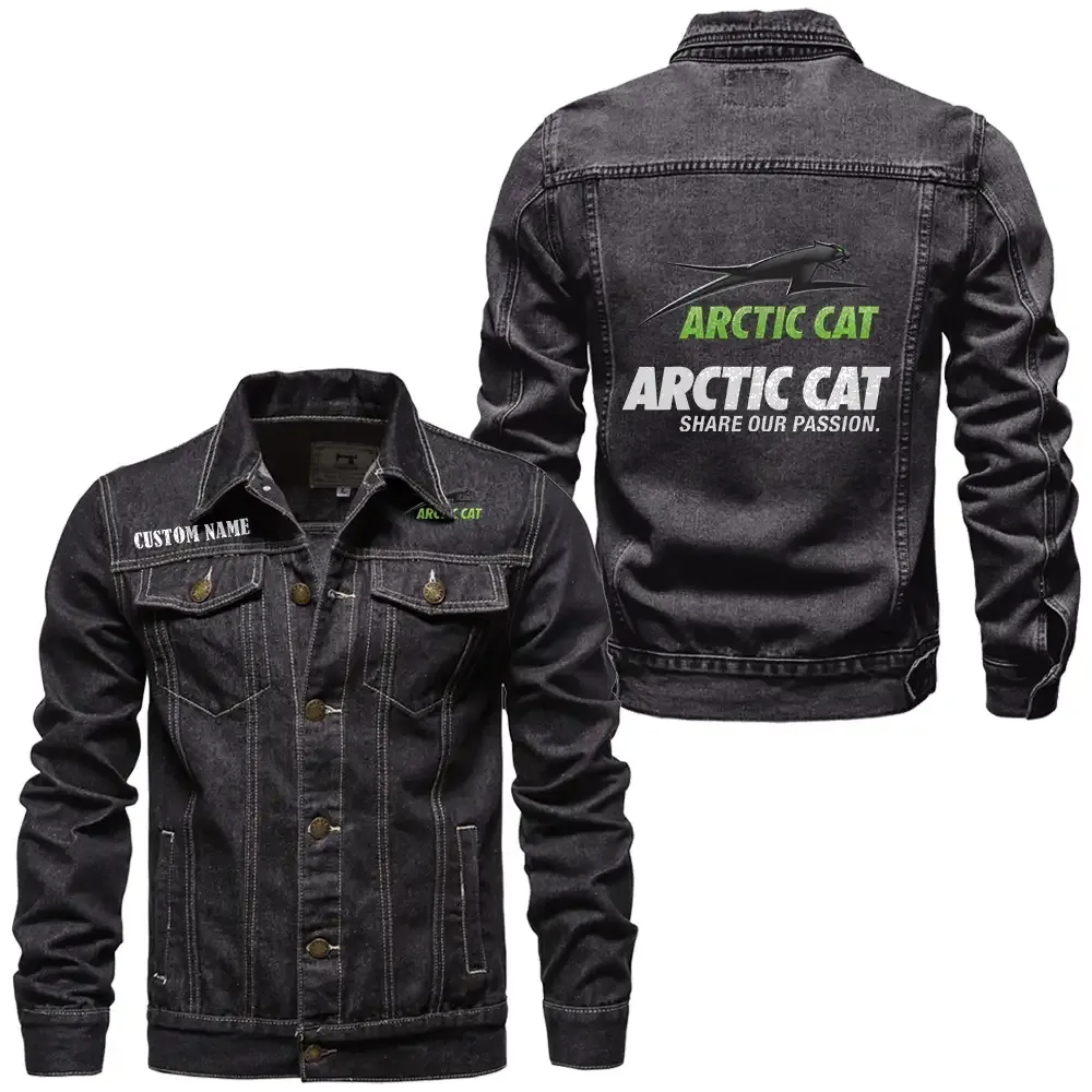 Off-Road Ride Denim Jacket, Street Spirit Denim Jacket CAR190 - Black