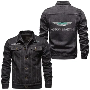 Classic Luxury Ride Denim Jacket, Road-Ready Denim Jacket CAR190 - Black