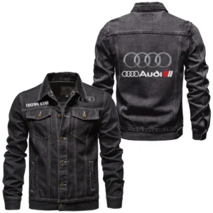 High-End Car Denim Jacket, True Gearhead Denim Look CAR190 - Black