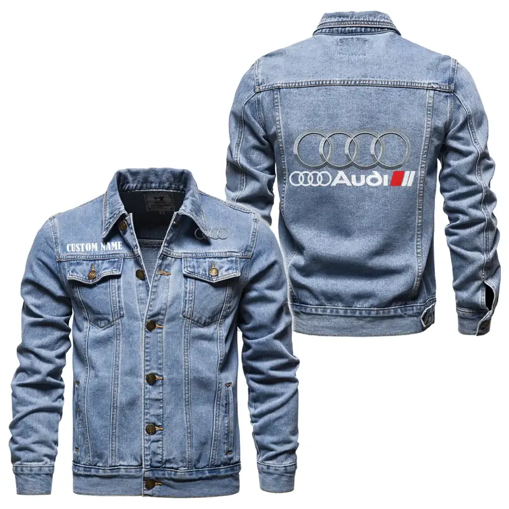 Performance Sedan Denim Jacket, Auto-Inspired Denim Look CAR190 - Light Blue