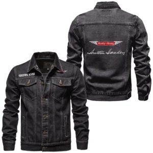 Vintage Roadster Car Denim Jacket, True Gearhead Denim Look CAR190 - Black