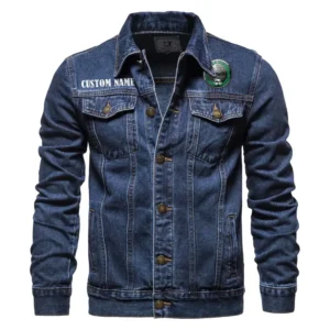 Street Motorcycle Denim Jacket, True Gearhead Denim Look CAR190 - Dark Blue
