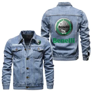 Classic Roadster Denim Jacket, Street Spirit Denim Jacket CAR190 - Light Blue