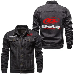 Performance Trail Bike Denim Jacket, All-Season Denim for Riders CAR190 - Black