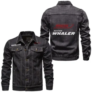 Recreational Boat Denim Jacket, Denim Strength for Drivers CAR190 - Black
