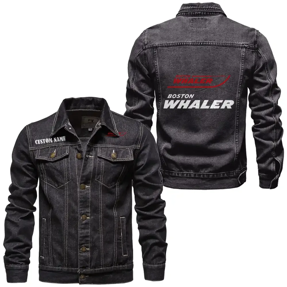 Recreational Boat Denim Jacket, Denim Strength for Drivers CAR190 - Black