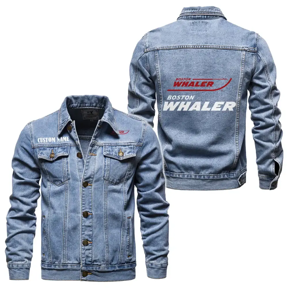 Marine Vessel Denim Jacket, Street Spirit Denim Jacket CAR190 - Light Blue
