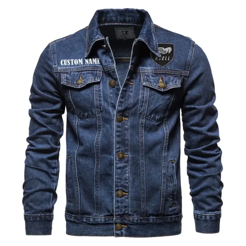 High-Performance Ride Denim Jacket, Rugged Jacket Garage Comfort CAR190 - Dark Blue