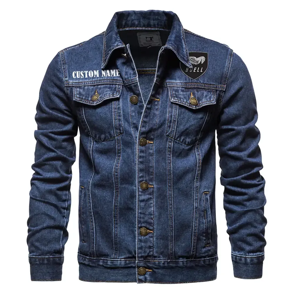High-Performance Ride Denim Jacket, Rugged Jacket Garage Comfort CAR190 - Dark Blue