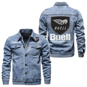 Rider’s Choice Bike Denim Jacket, Performance Denim for Riders CAR190 - Light Blue