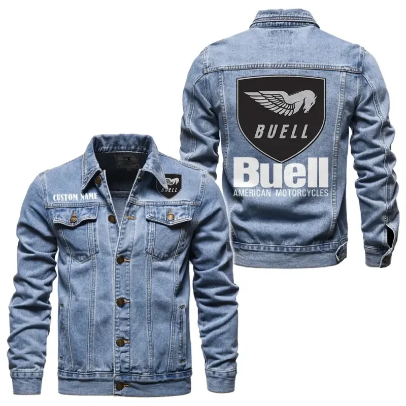 Rider’s Choice Bike Denim Jacket, Performance Denim for Riders CAR190 - Light Blue