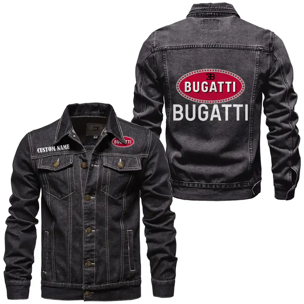 Luxury Performance Machine Denim Jacket, Rugged Style Everyday Denim CAR190 - Black