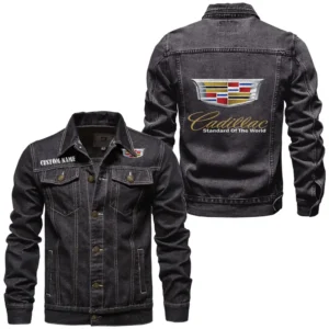 Stylish Luxury Wagon Denim Jacket, Auto-Inspired Denim Look CAR190 - Black