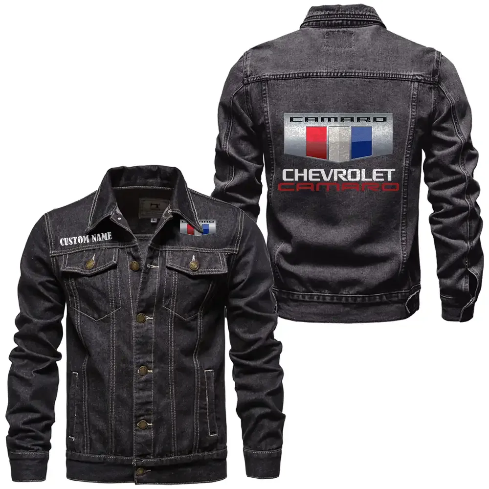 Street Racer Denim Jacket, Bold Denim for Riders CAR190 - Black