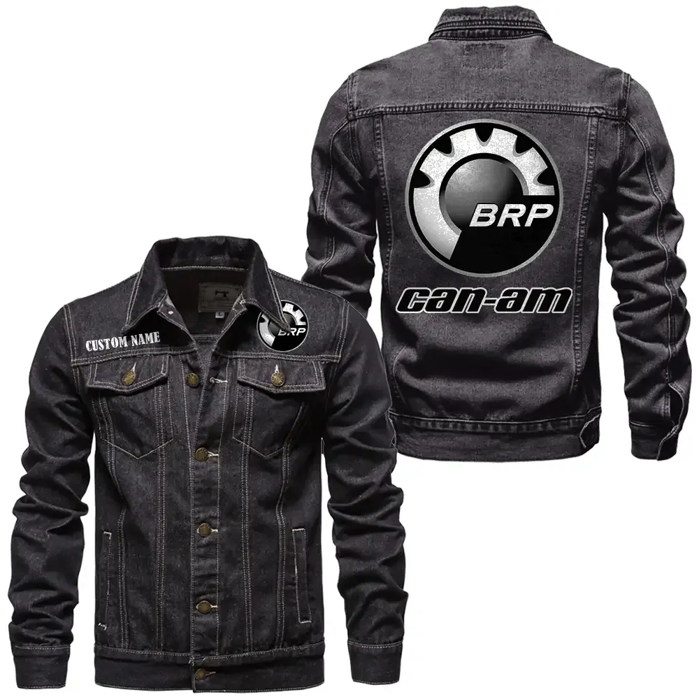 Off-Road Adventure Bike Denim Jacket, Garage-Ready Denim Wear CAR190 - Black