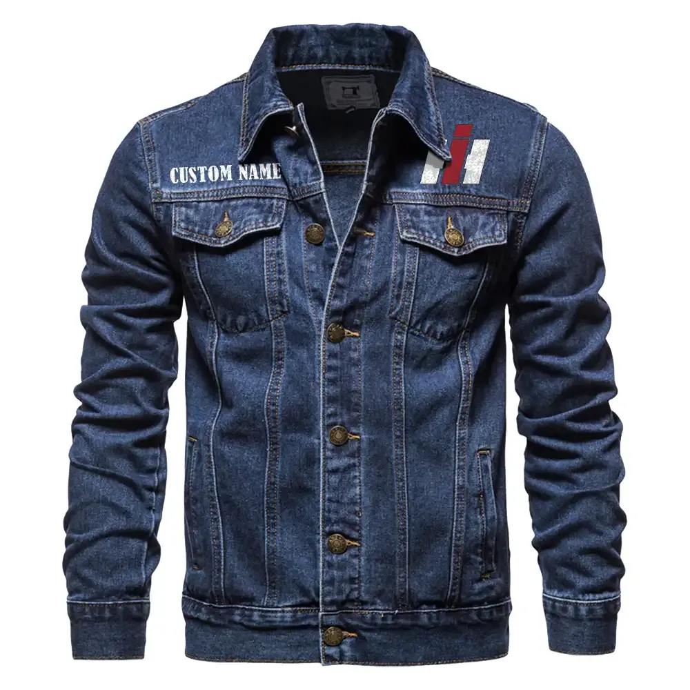 Farm Tractor Denim Jacket, Rider Lifestyle Denim Jacket CAR190 - Dark Blue