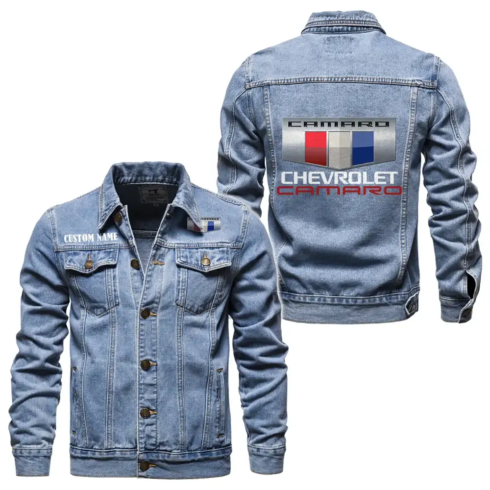 US Performance Coupe Denim Jacket, Motorcycle Pride Denim Style CAR190 - Light Blue