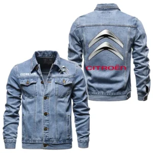 Stylish Crossover Denim Jacket, Denim Jacket Built Tough CAR190 - Light Blue