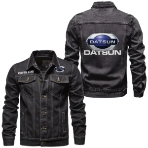 Nostalgic Vehicle Denim Jacket, Garage Life Denim Jacket CAR190 - Black