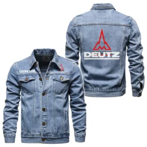 Agricultural Tractor Denim Jacket, Rider Lifestyle Denim Jacket CAR190 - Light Blue
