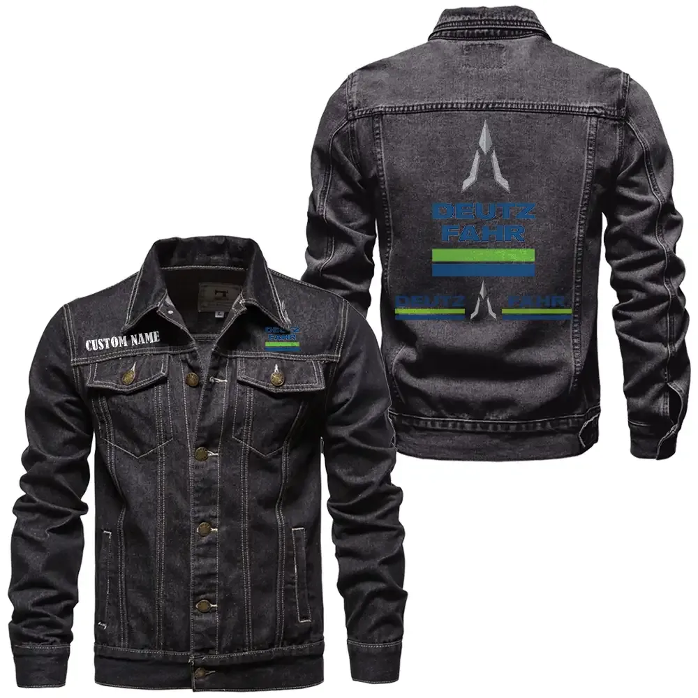 Farm Machine Denim Jacket, Rugged Jacket Garage Comfort CAR190 - Black