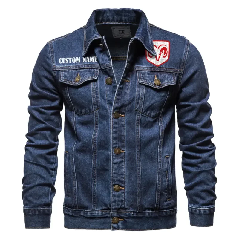 Sports Muscle Car Denim Jacket, Performance Denim for Riders CAR190 - Dark Blue