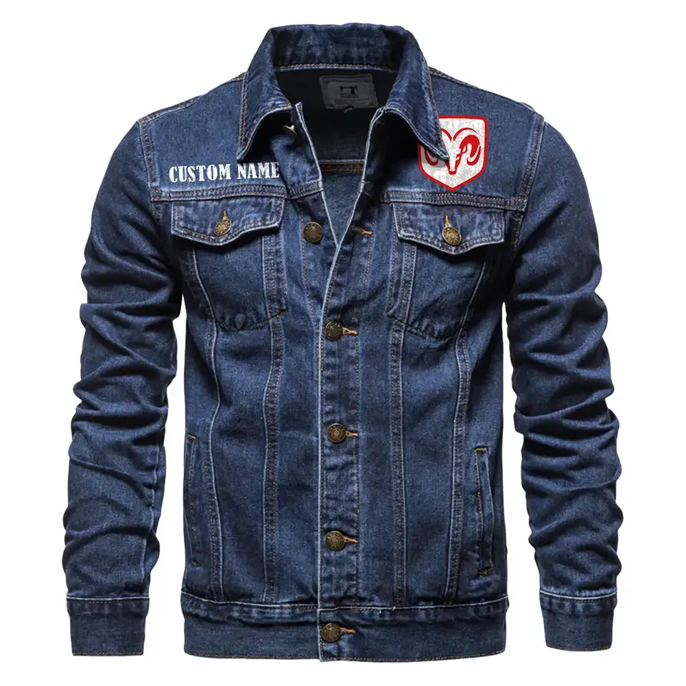 Sports Muscle Car Denim Jacket, Performance Denim for Riders CAR190 - Dark Blue