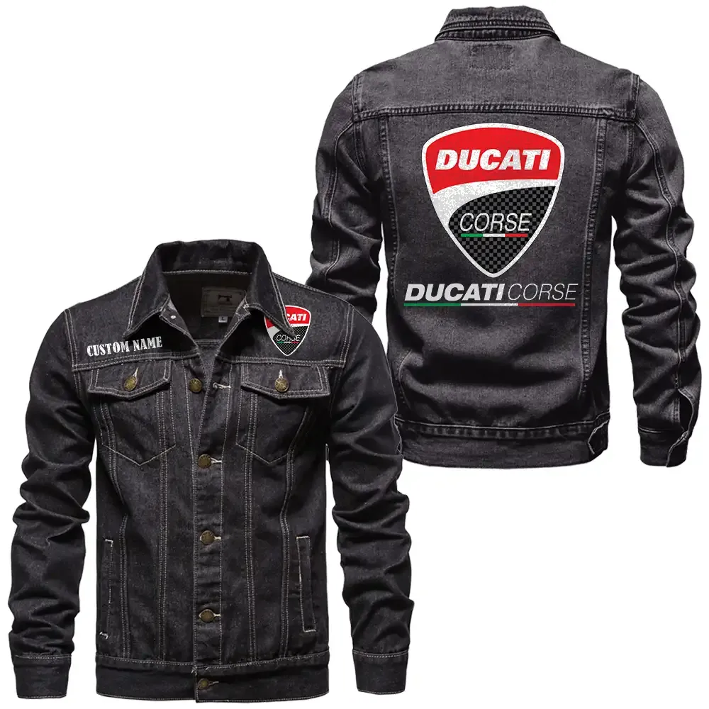 Track Hunter Denim Jacket, Garage-Ready Denim Wear CAR190 - Black
