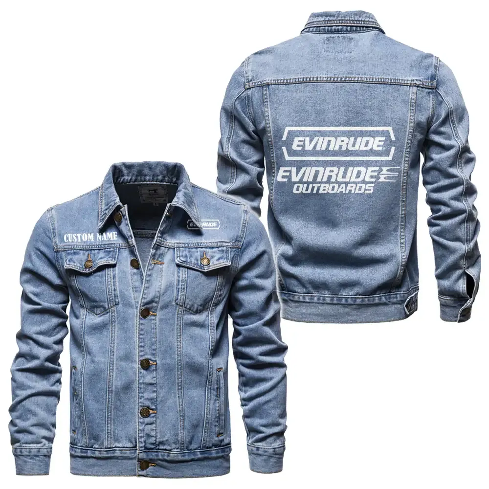 Sea Engine Denim Jacket, Rugged Denim for Gearheads CAR190 - Light Blue