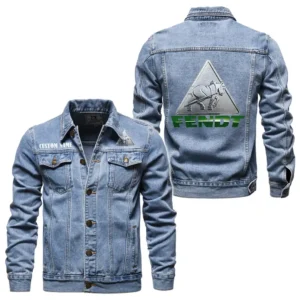 Modern Agriculture Tractor Denim Jacket, Streetwear Denim with Attitude CAR190 - Light Blue