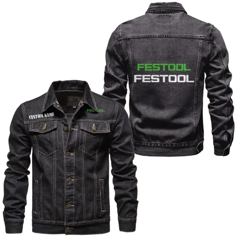 Woodworking Tools Denim Jacket, Ride Bold in Denim CAR190 - Black