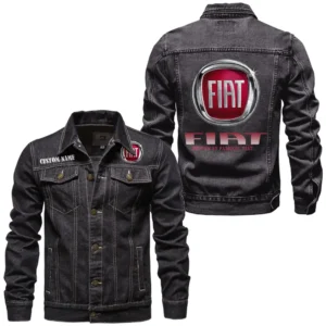 Piccolo Motors Denim Jacket, Classic Fit Gearhead Spirit CAR190 - Black