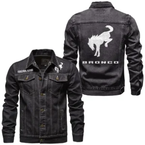Off-Road Lifestyle SUV Denim Jacket, Garage-Ready Denim Wear CAR190 - Black