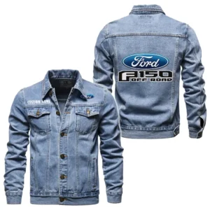 Family Sedan Denim Jacket, Everyday Rugged Denim Jacket CAR190 - Light Blue
