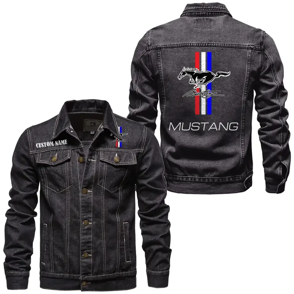 Street Performance Car Denim Jacket, Denim Jacket Built Tough CAR190 - Black