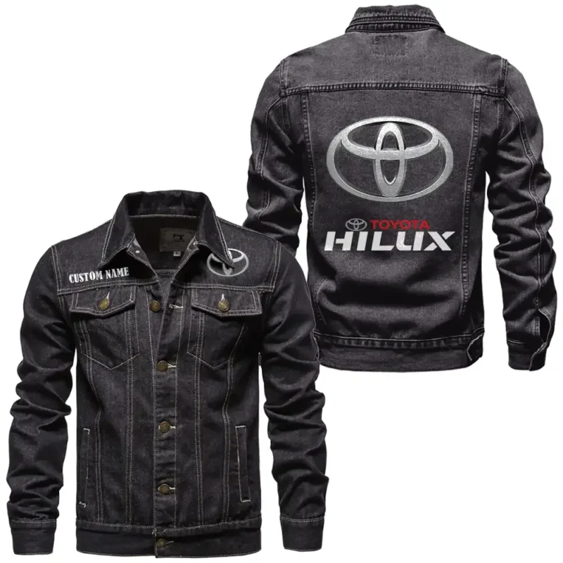 Rugged 4x4 Denim Jacket, Car Culture Denim Style CAR190 - Black