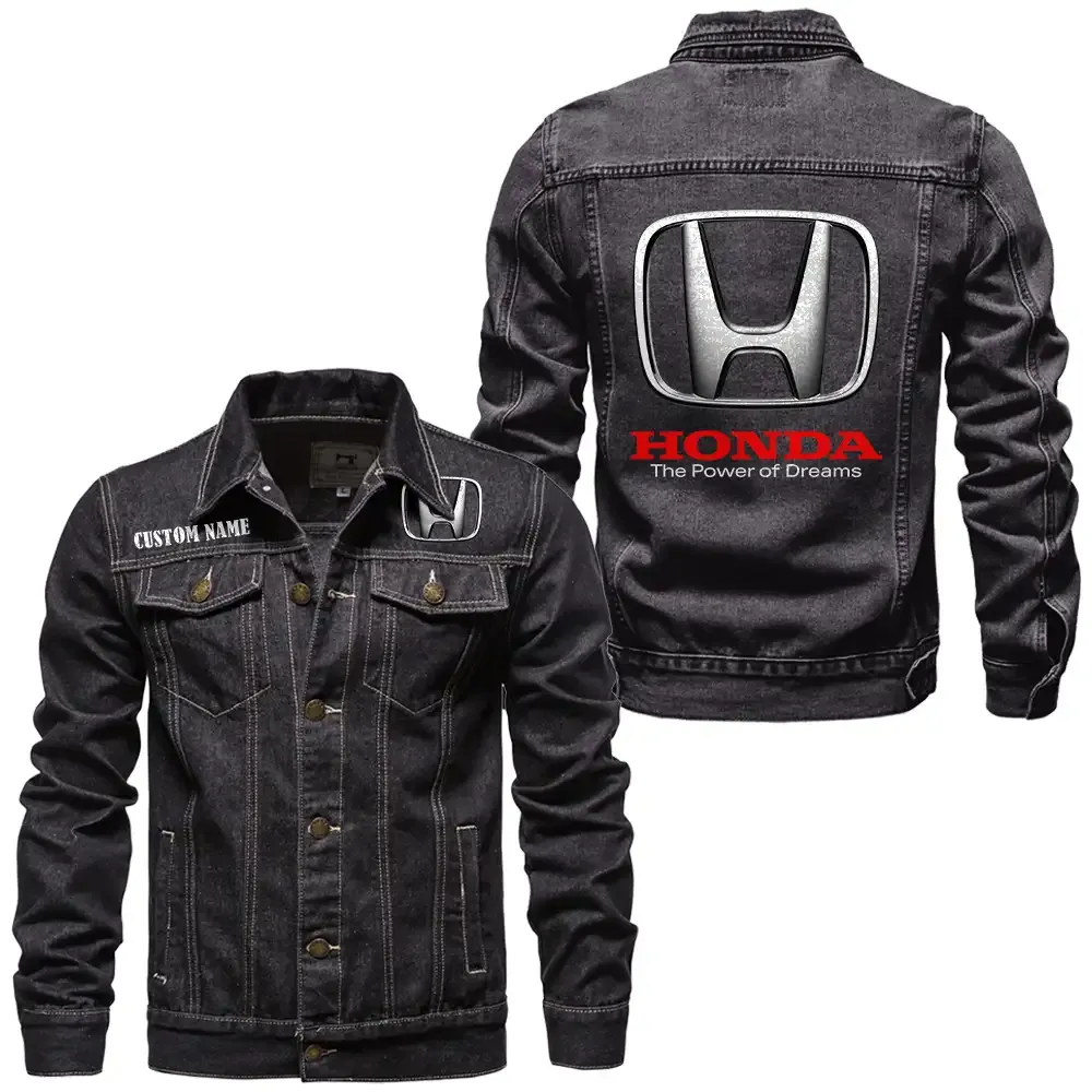 Mid-Size Vehicle Denim Jacket, Car Lover's Denim Jacket CAR190 - Black