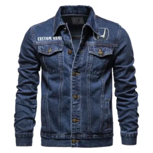 Crossover Denim Jacket, Durable Denim Road Spirit CAR190 - Dark Blue