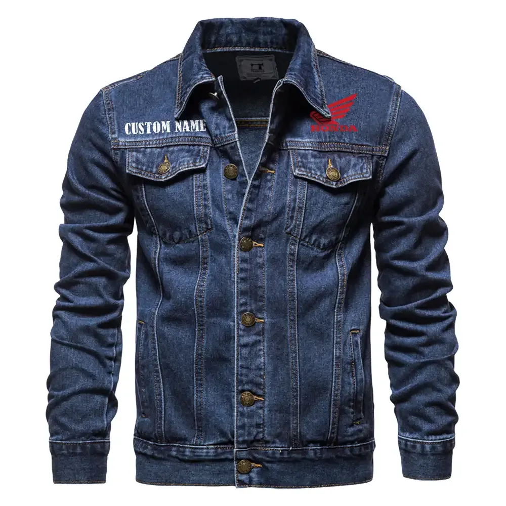 Scooter Denim Jacket, Ride Bold in Denim CAR190 - Dark Blue