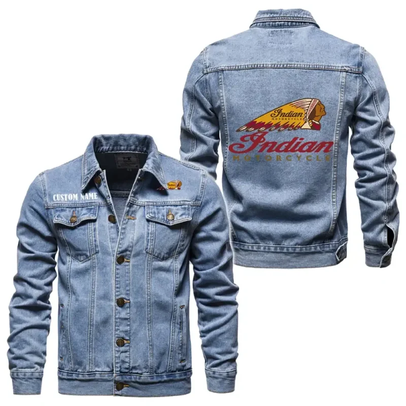 Touring Cruiser Denim Jacket, Motorcycle Pride Denim Style CAR190 - Light Blue