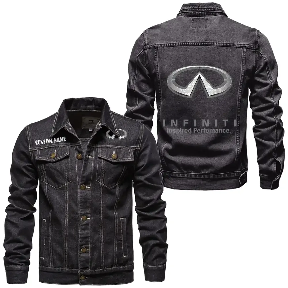 Premium Road Vehicle Denim Jacket, Road-Ready Denim Jacket CAR190 - Black