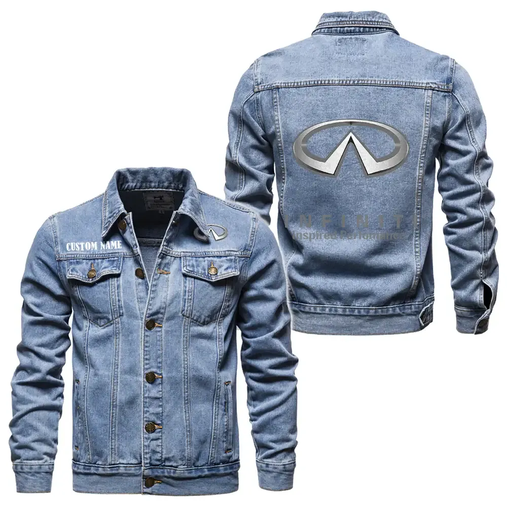 Premium Sedan Denim Jacket, Denim Spirit for Drivers CAR190 - Light Blue