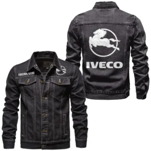 TransportForce Trucks Denim Jacket, Road-Ready Denim Jacket CAR190 - Black