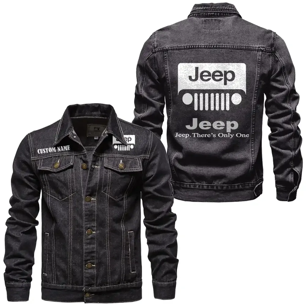 All-Terrain Utility Ride Denim Jacket, Garage-Ready Denim Wear CAR190 - Black